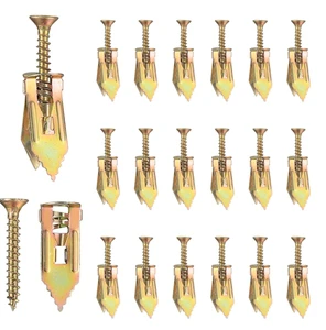 Zinc Plated Steel Self-Drilling Anchor Tapping Drywall Anchors Gypsum Board Ceiling Anchor with Screws