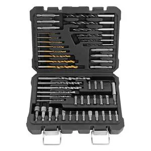 50pc Metric Multi Metal Drill Bit Set for Drilling Screwing & Nut Removal