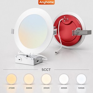 CRI 90 6 Inch Fire Rated Dimmable 5CCT Tunable Aluminum Indoor Bathroom Kitchen Ceiling Recessed LED Light