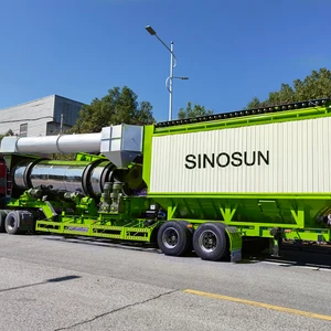 Drum Seluler 60 Ton Per Jam Pabrik Pencampur Aspal Jalan Kontinu