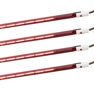 Infrared Ruby Heat Lamp 300W 1200W 1500W 2000W Customized Ruby Ceramic Ruby Quartz Halogen Short Wave for Sauna Rooms