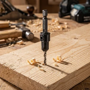 Premium Hex Shank Countersink Drill Bit for Wood HSS-E Ultra-Low Friction Coating
