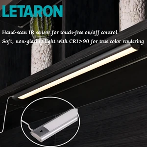 12/24VDC Slim Modern Magnetic Mount LED Strip Light With Hand Wave Activation For Kitchen Cabinet Closet Counter