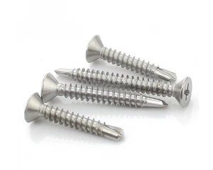 Screw Supplier Self-Drilling Tapping Screws PFO Head Hardened Metric Inch Din Tornillos Made of Carbon Steel Stainless Steel