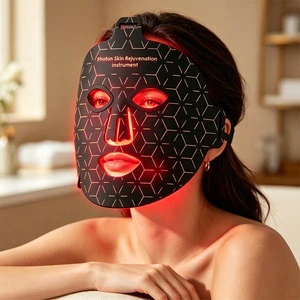High Energy 944 Light Beam 4D Elegant Silicone 8 Color Infrared Beauty Smart Red Led Light Face Therapy Mask Device With 3 Speed
