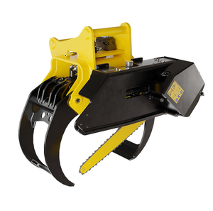 Professional Excavator Mounted Grapple Saw CE Certified 10 18 Ton For Deep Forest Thinning And Firebreaks