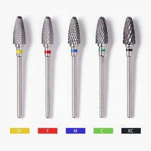 Wholesale 2.35mm Tungsten Steel Oval Grinding Head Nail Art Polishing Removal Machine Nail Drill Bits for Nail