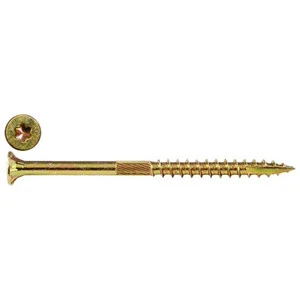 Sell Well Locally Yellow Zinc Long Double Countersunk Torx Self Tapping Chipboard Wood Screw for Carpentry Construction