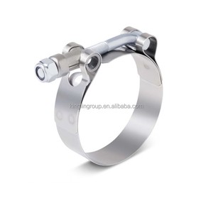 Kinglin Heat Resistant Adjustable High Loaded Strong Pipe Clamp 2.5 Inch 304SS Stainless Steel Heavy Duty T Bolt Hose Clamp