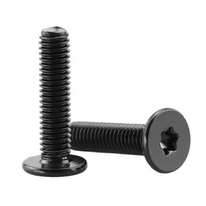 M2 M2.5 M3 M4 M5 M6 M8 Stainless Steel Black Wafer Head Torx Screw Ultra Thin Flat Head Torx Screws