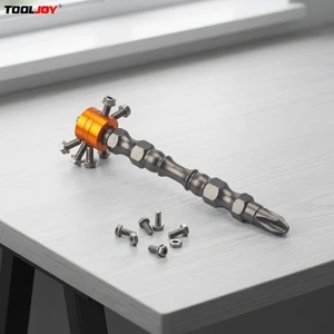 TOOLJOY Factory OEM Customized S2 Steel Magnetic Ring PH2 Screwdriver Bits Set 10Pcs with Strong Magnetic for Cordless Drill