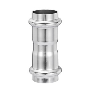 304/316 Stainless Steel Double Clamp Equal Diameter Direct Thin-Wall Water Pipe Clamp 15-108mm Conversion Straight Adapter