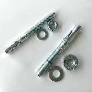 Stud Anchors, Galvanized Expandable Rock and Concrete Wedge Anchors, High Load-bearing Capacity