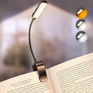 2026 Hot Sale Rechargeable Clip Reading Light Portable No Blue Light Book Light LED Mini Book Lamp