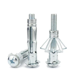 M4 M5 M6 Zinc Plated Steel Gypsum Board Expansion Screw Hollow Wall Expansion Bolt