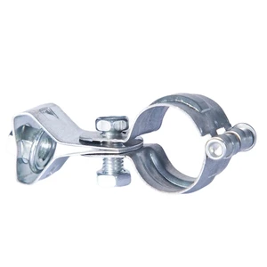 Circle Type Pipe Clamp Galvanized Carbon Steel M10 Connecting Head Corrosion and Vibration Resistant Pipe Fastener Bracket