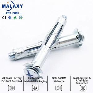 Malaxy Source Factory High Quality Galvanized Carbon Steel Expansion Type Gypsum Board Plasterboard Cavity Fixing Toggle Bolt