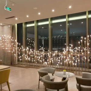 Landscape Decoration Fiber Optic Lighting Custom Outdoor Glass Copper Led Garden Light