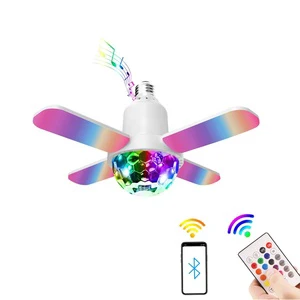Wholesale RGB Music Lights Household E27 Atmosphere Wireless Blue Tooth RGB Colorful Bulb Light