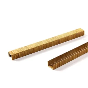 80 Staple Series Industrial Iron 21Ga High Quality Construction Staples with Ring Shank and Double Head for Pneumatic Stapler