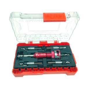 Adjustable Countersink Drill Bit with Depth Stop Collar for Woodworking and Metalworking