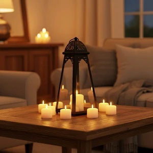 Wholesale Black Lantern Metal Candle Lantern