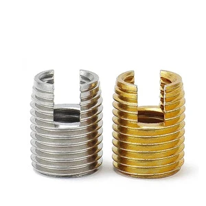 Wire Thread Repair Insert Self Tapping Stainless Steel Metric Nut Bushing 302 Slotted Type