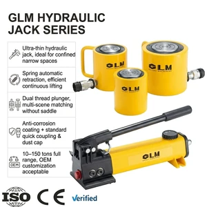 700Bar Spring Return 10-150Ton Low Profile Hydraulic Jack with Quick Coupling RCS Series Low Height Hydraulic Cylinder
