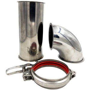 Stainless Steel Round Duct Pipe U Band Quick Connect Clip Release Quick Lock Pipe Clamp
