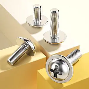 Factory Direct Metric Iron Screws Washers Pan Head Bolts Class 4.8 Customized Colors Standard Thread Multi Style