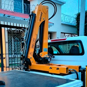 Pickup Crane 0.8 Ton Mini Hydraulic Crane For Pickup Truck Machine With DC 12/24V Power Pack