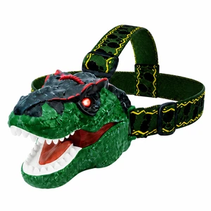 Shark Dinosaur Projection Headlamp with Sound LED Night Light Toy Portable Lightweight Camping Adventure and Party