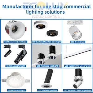 Ecolux CE ETL SAA Commercial LED Downlight Anti Glare track light Aluminum Spot Light Dimmable Spotlight Recessed Down Light