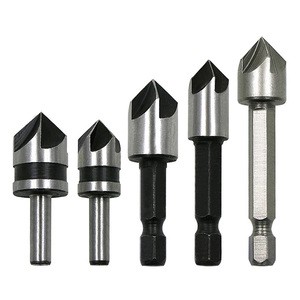 Countersink Drill Bit Set 82 Degree Wood Working Tools Chamfer Chamfering Cutter 5 Flutes Counter Sink Woodworking Drill Bit
