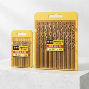 HSS High Speed Steel Drill Bit Set Metric Size Straight Shank Coated Finish Sizes 1mm To 16mm For Metal & Wood Drilling