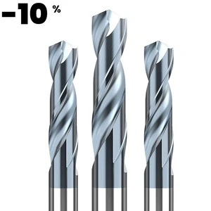 Huhao HRC60 Solid Carbide Drill Bit for Drill Stainless Steel Fixed Handle 4MM Shank D4 Super Hard HSB300 3.0*20*62L*D4