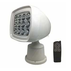 60W LED Marine Boat Yacht Remote Control Searchlight 12/24VDC
