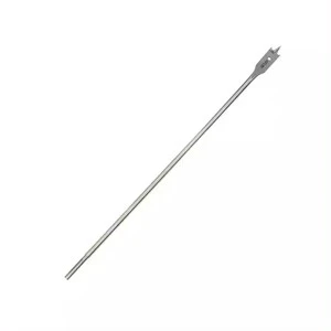 DZ High Carbon Steel Tri-Point Flat Wood Spade Drill Bit Extra Long with Cutting Groove for Efficient Wood Drilling