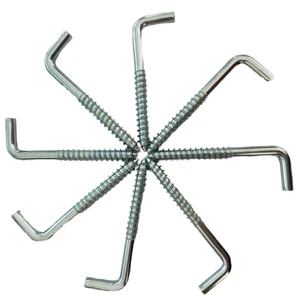 Customized L Shape Steel Self Tapping Screws with Zinc Plated/Black Oxide Finish Inch/Metric Sizes L Hook Design