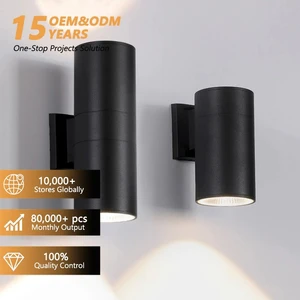 IP65 Waterproof Outdoor Garden Wall Lamp Single Head Double Head 6W 12W 18W 24W 36W 48W up and Down Led Wall Light