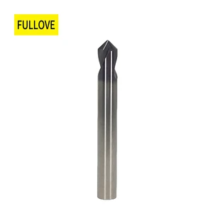 FULLOVE High Precision 90 Degree AlTin Coated Carbide Chamfer Milling Cutter Countersink Drill Bit 45-65HRC Custom-Made for CNC