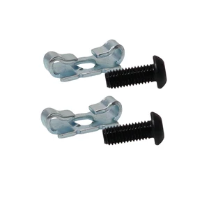 Standard End Fastener Assembly for Aluminum Extrusion - Wing Clip and Button Head Socket Cap Screw Set
