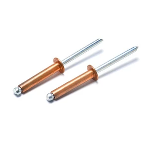 Hot Sale China Rivet Manufacturer 4.8mm 4mm 3mm Aluminium Blind Rivet Red Copper Pop Rivets