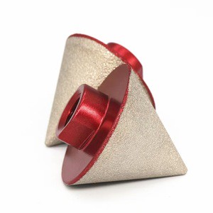 Soliboss 50mm Countersink Drill Bit 10mm Shank Diameter 56mm Total Length Vacuum Brazed Diamond Cone for Drilling Drilling