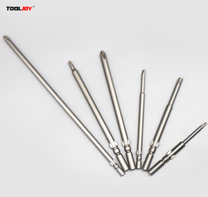 Industrial Grade S2 Steel Extra Long Screwdriver Bits Set Deep Reach Magnetic Phillips Torx Slot Power Bit One-Stop Sourcing