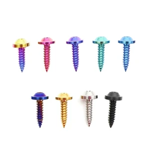 Titanium Self Tapping Screw M4 M5 M6 Motorcycle Modified 15 mm Self Tapping Bolt Titanium Self Tapping Screw