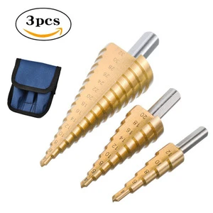 Factory Direct Multi-Functional Step Drill Bit Sets Woodworking Hole-Raoming Tools Triangular Drill Bits Multipurpose Drill Bits