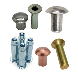 Metal Custom Plating Semi Tubular Solid Step Flat Round Countersunk Head M2 M3 M4 M5 M6 M8 Galvanize Large Rivets