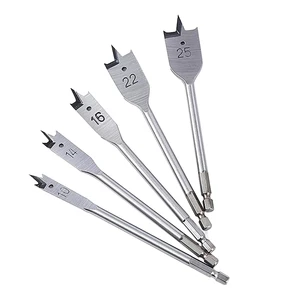 Hot Selling 6-40mm Hex Shank Wood Spade Flat Drill Bit for Wood Clean and Fast Drilling
