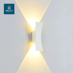 Modern LED Outdoor Long Strip Wall Pack Light Waterproof Sconce 6W Aluminum Wall Lamp 3-Year Warranty CRI 80 6000K Daylight